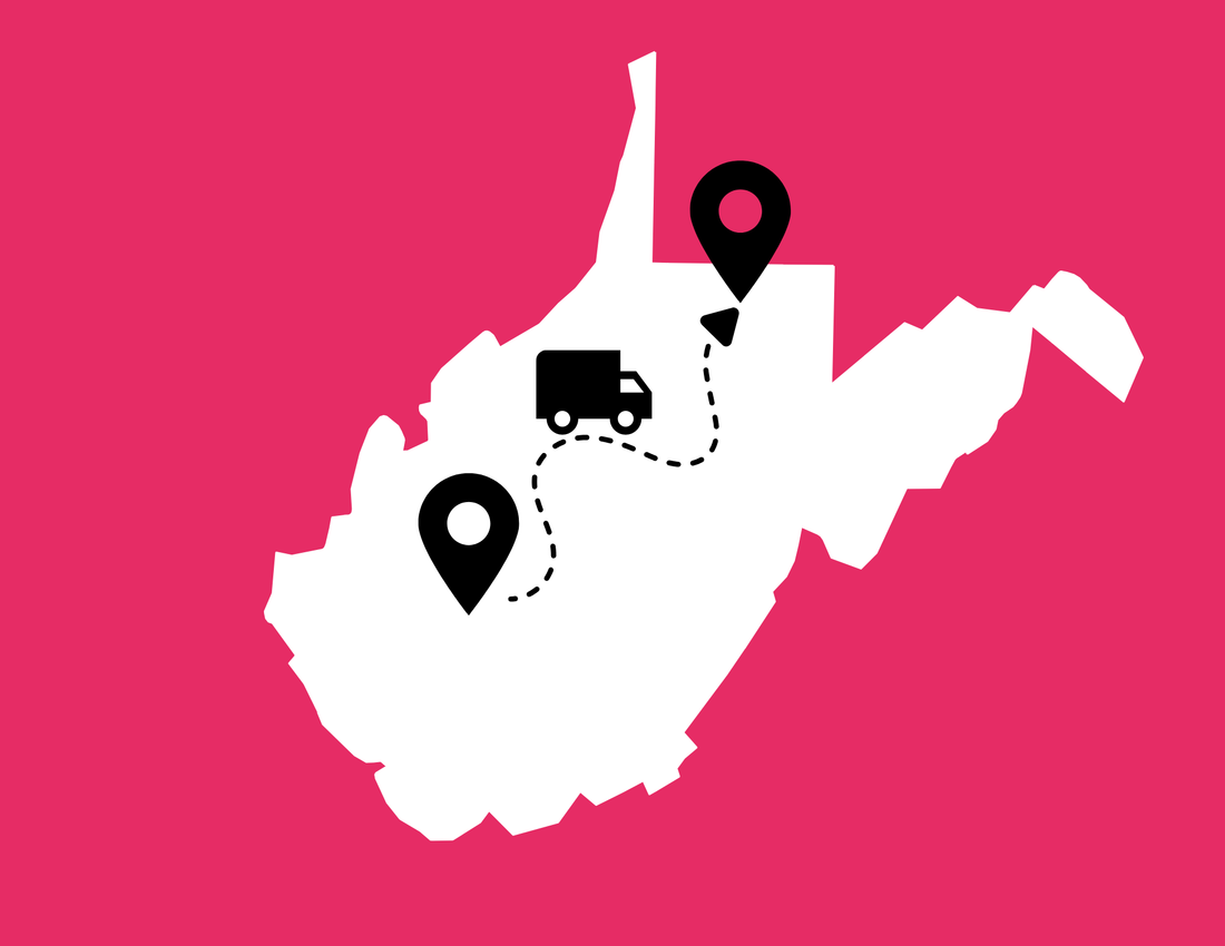 Morgantown, here I come! Sophie Enterprises has relocated.