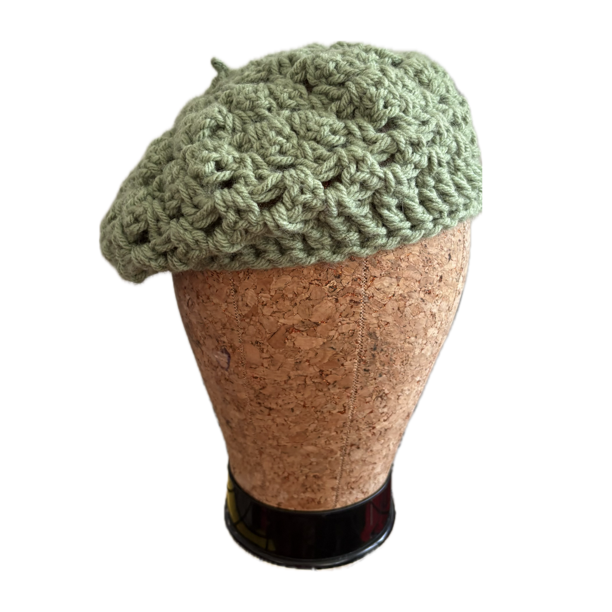 Granny Stitch Light Green Beret