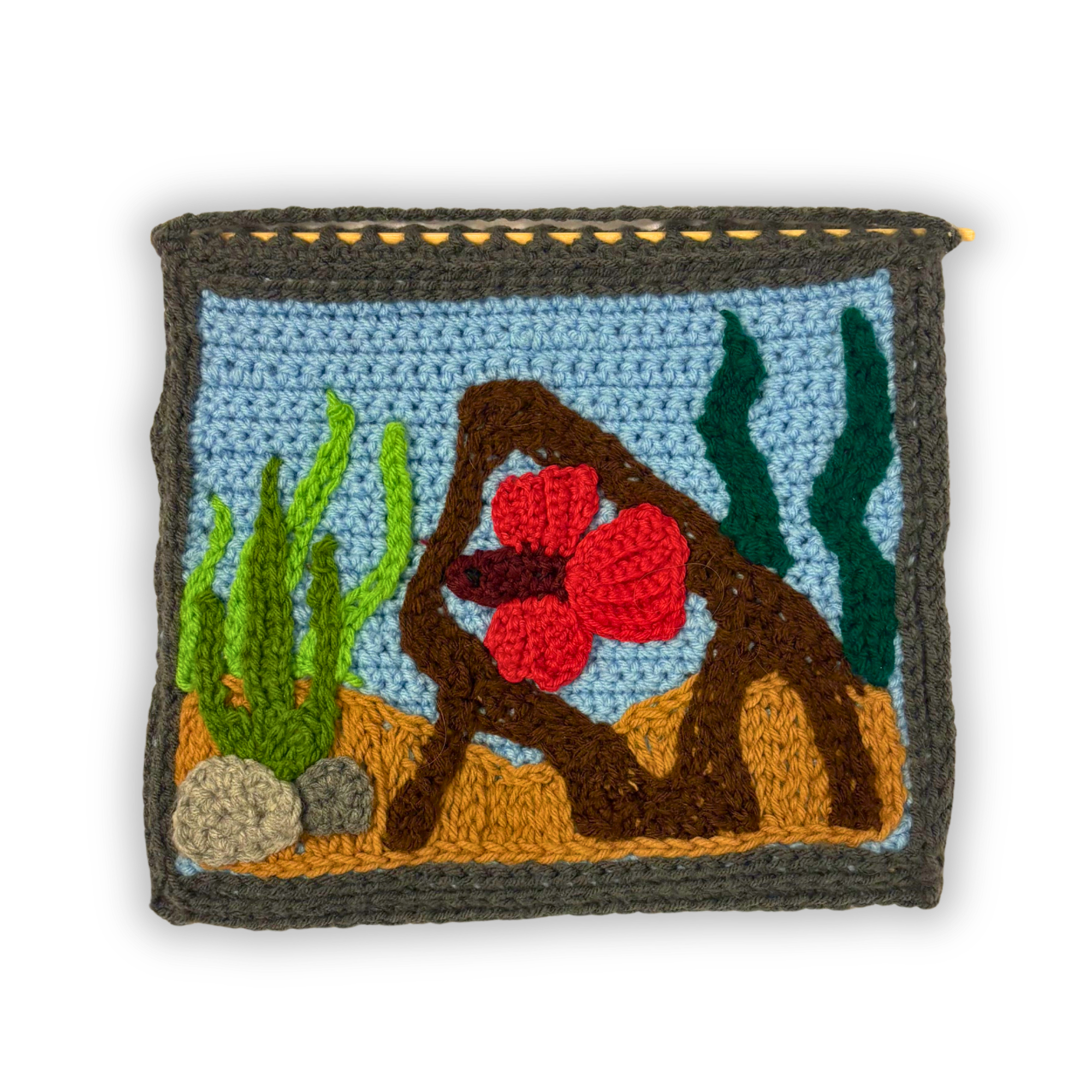 Beta Fish Tank Motif Tapestry