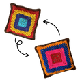Double Sided Multicolor Throw Pillow