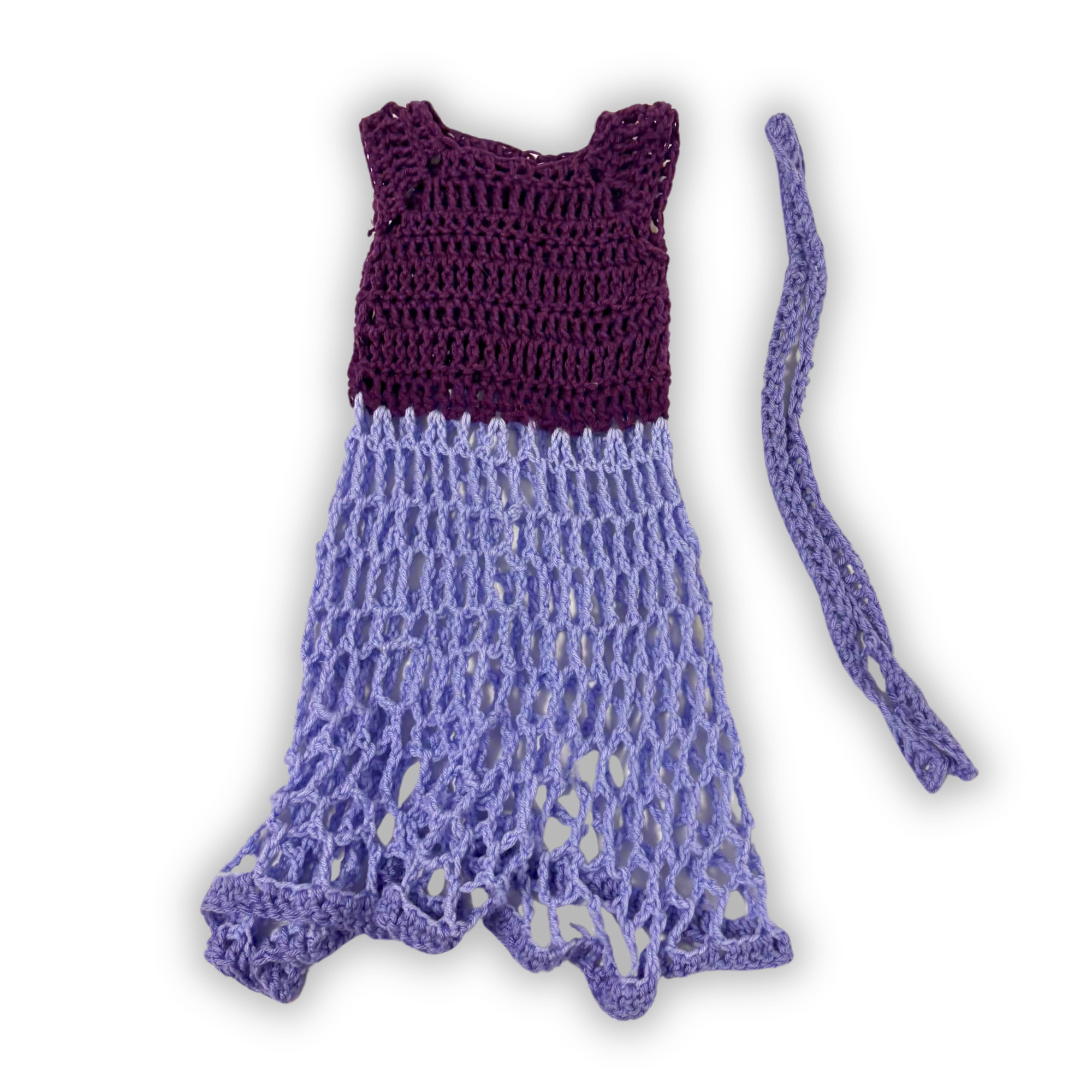 Kid’s Purple Princess Dress With Sash/Scarf