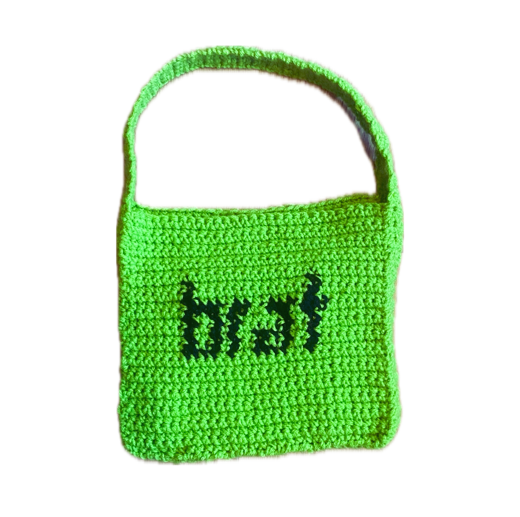 Bright Green Pop Star Album Cover Purse
