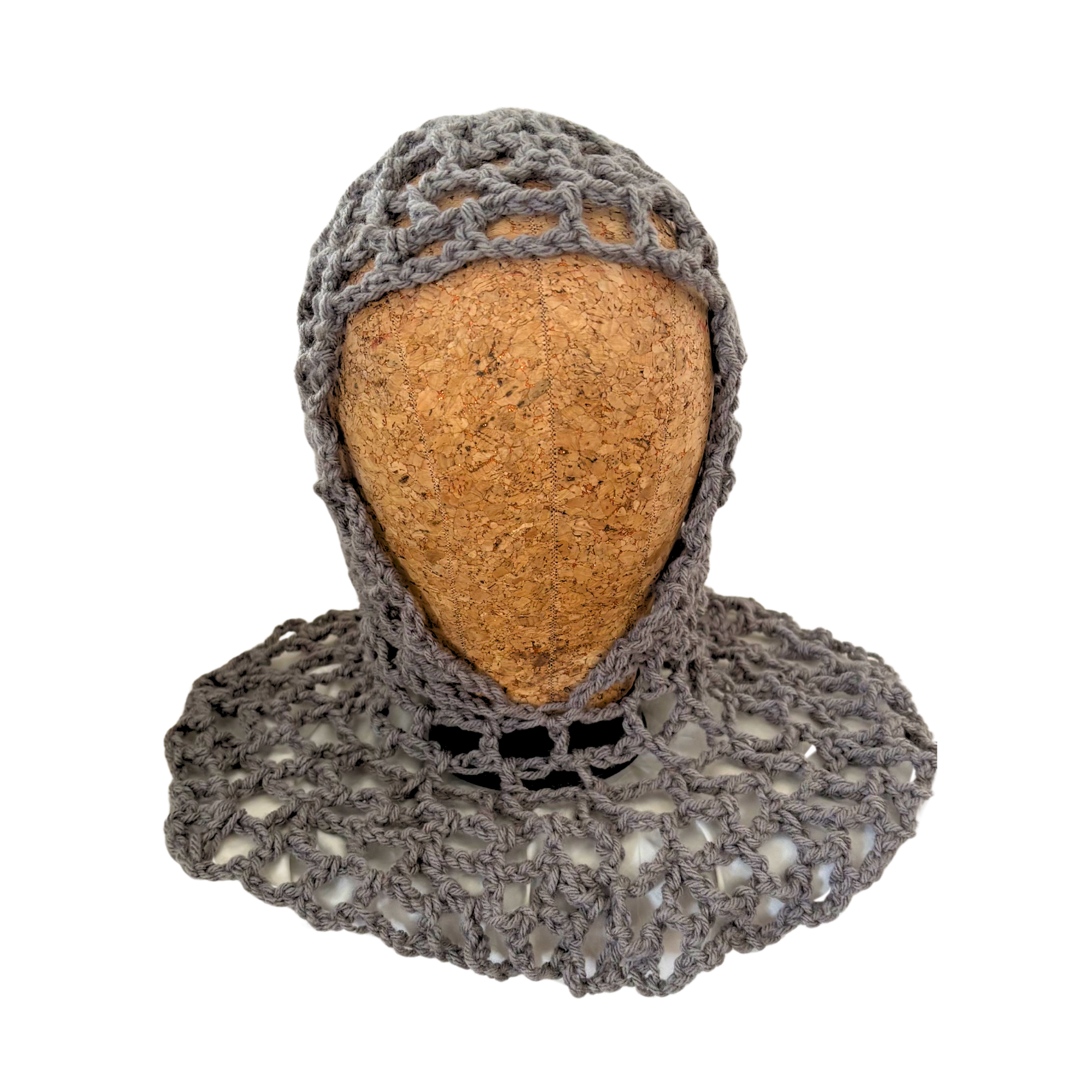 Knight’s Coif Faux Chainmail Head Covering