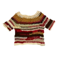 Earth Tone Cropped Tee Style Sweater